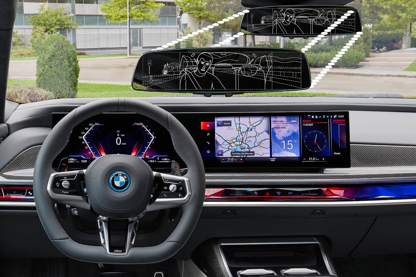 New BMW Digital Rearview Mirror Only Shows You The Most Important Things