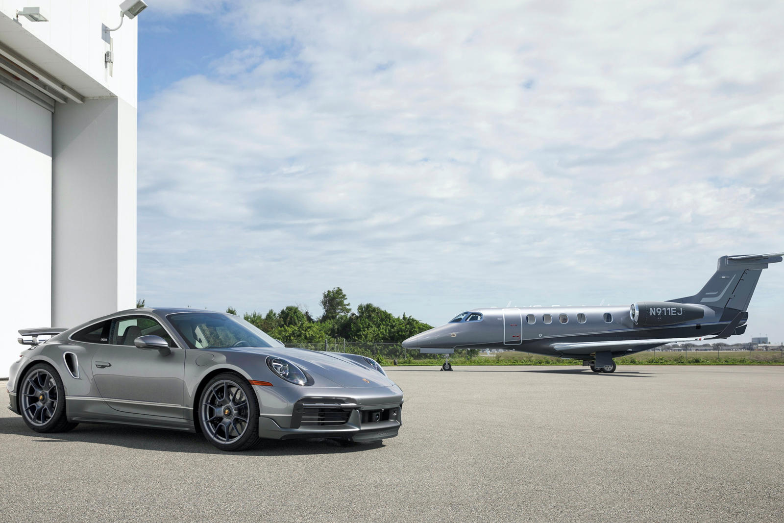 photo of Matching Porsche 911 Turbo S And Business Jet Is The Ultimate In Excess image