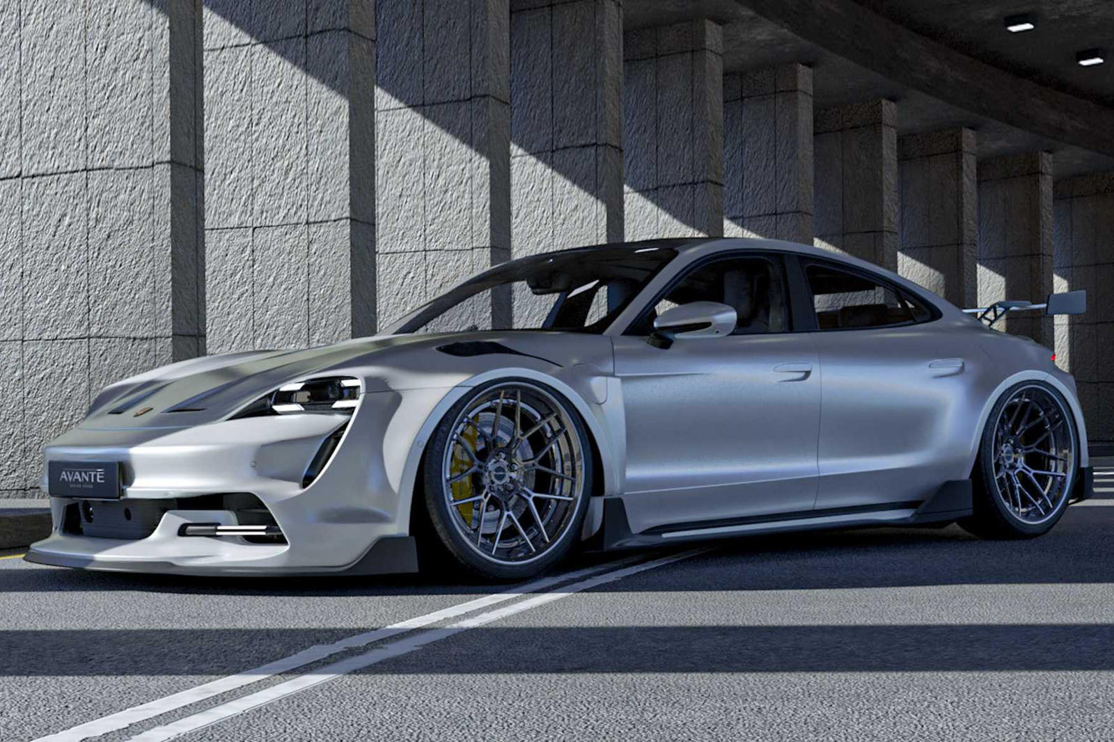 photo of Porsche Taycan Gets Stunning 911 GT3 RS Body Kit image