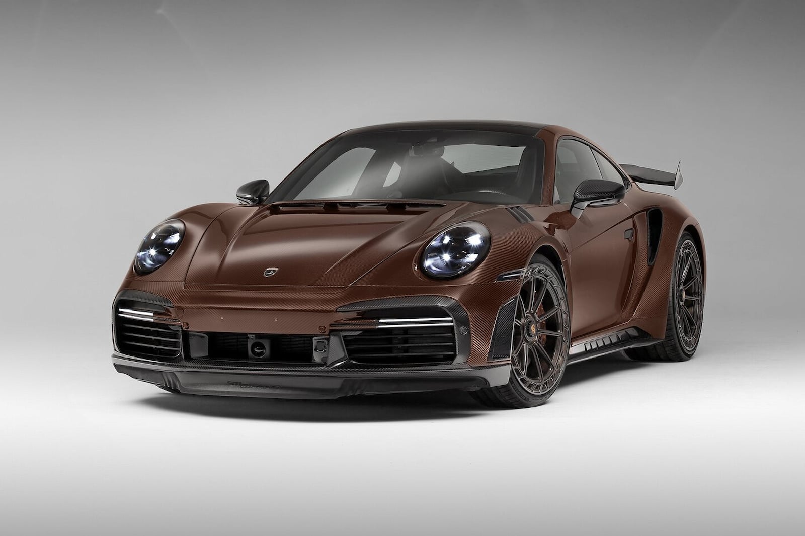 photo of Porsche 911 Turbo S Covered In Chocolate Carbon Looks Good Enough To Eat image