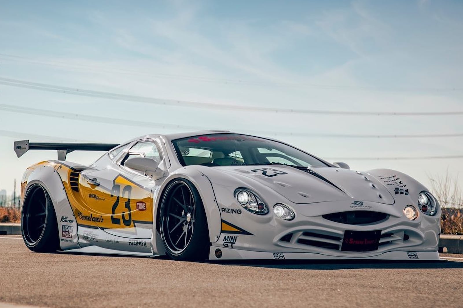 Unknown Japanese Supercar Gets The Liberty Walk Treatment