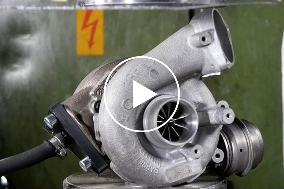 Here's What Happens When You Crush A Turbo Spinning At 100,000 RPM