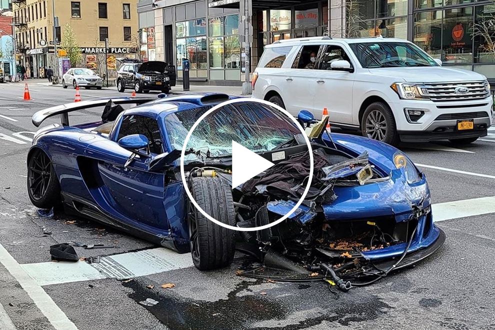 photo of $780,000 Porsche Gemballa Mirage GT SMASHED Beyond Recognition image