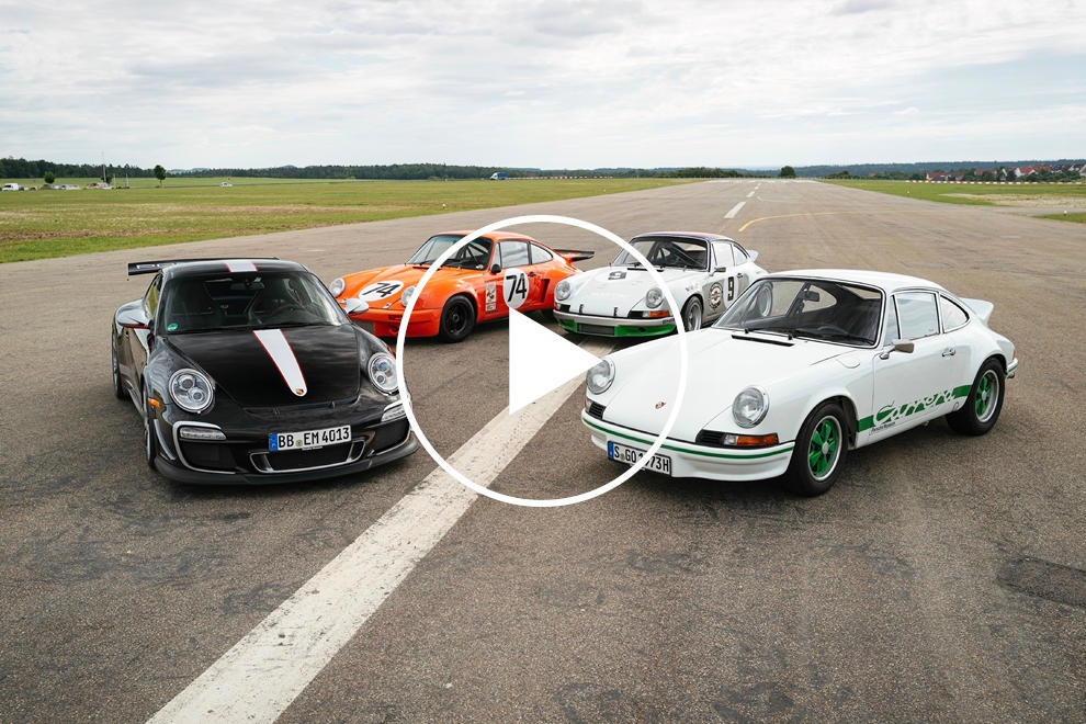 photo of Watch Porsche Celebrate 50 Years Of 911 Carrera RS 2.7 With Epic Family Reunion image