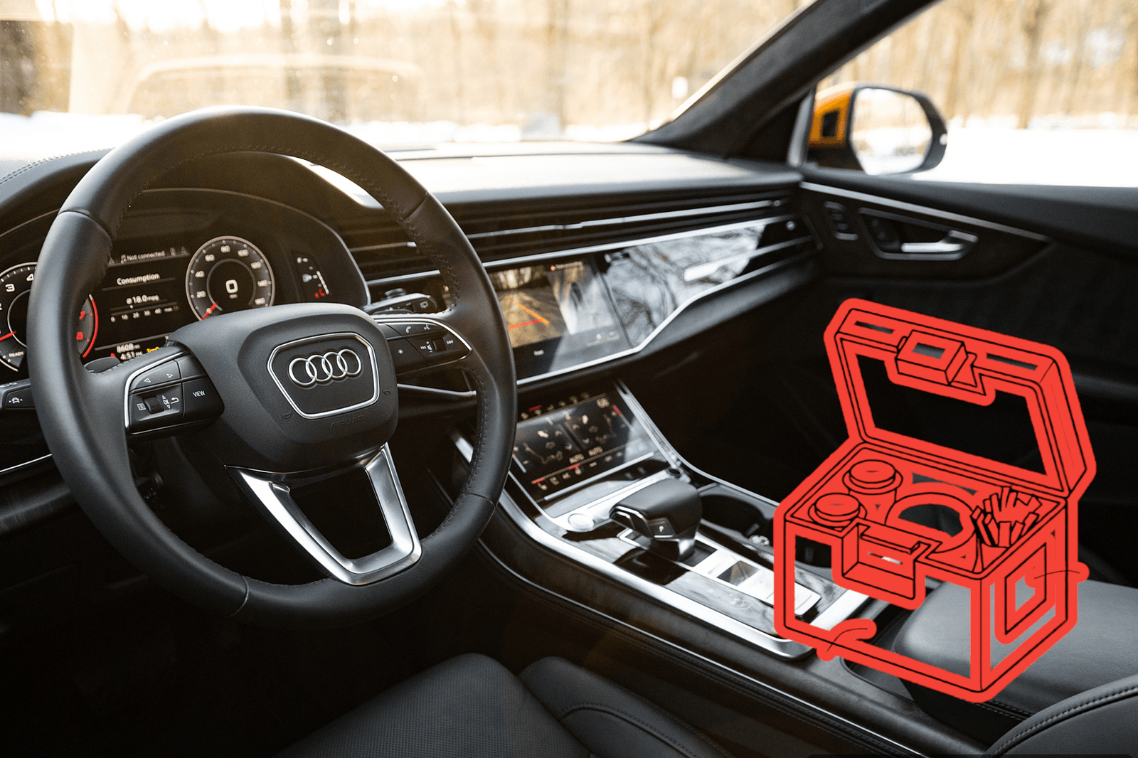 Audi Creates Smart In-Car Food Delivery System