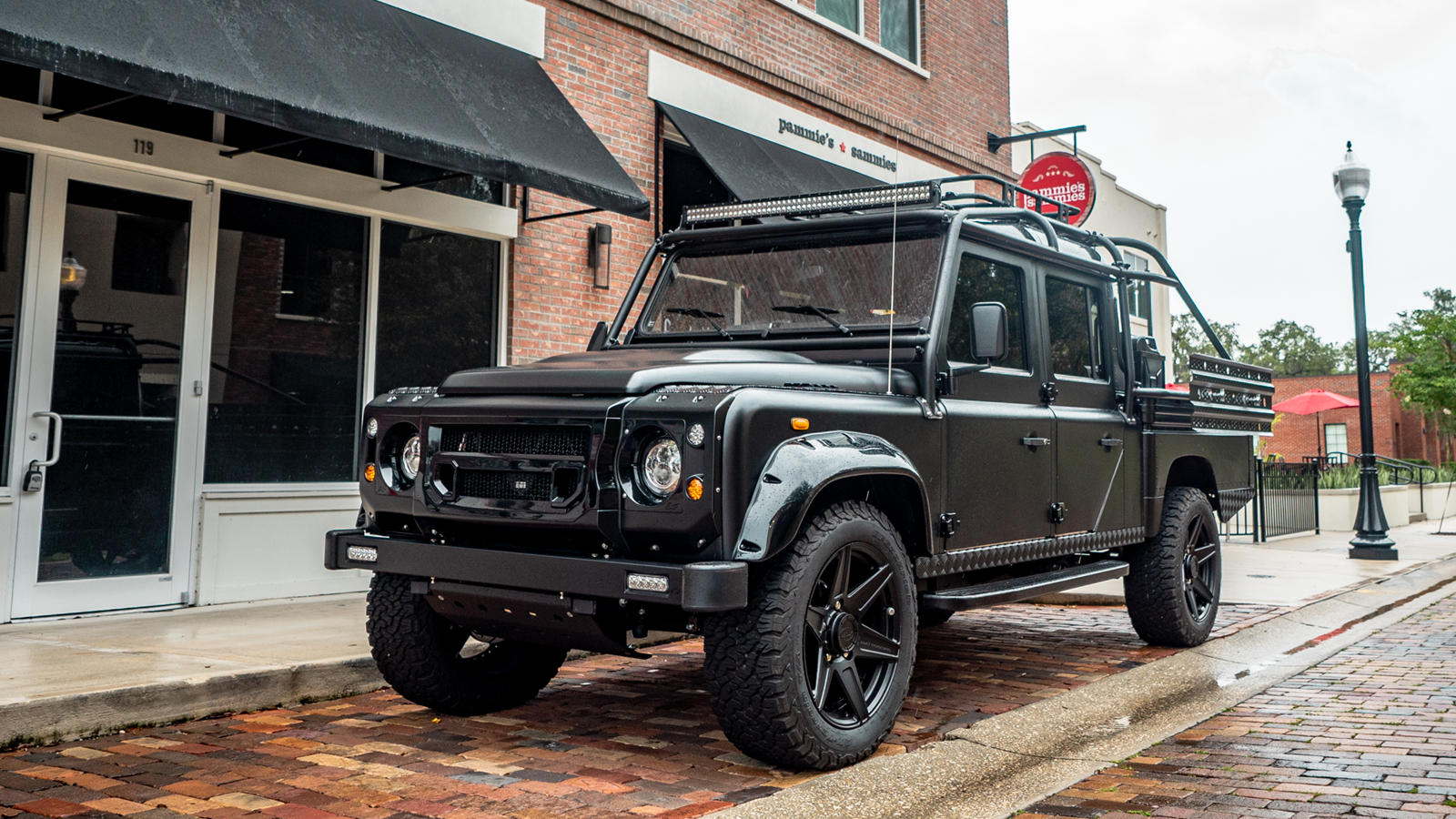 Epic Land Rover Defender 130 Is AllBlack With LS3 Power CarBuzz