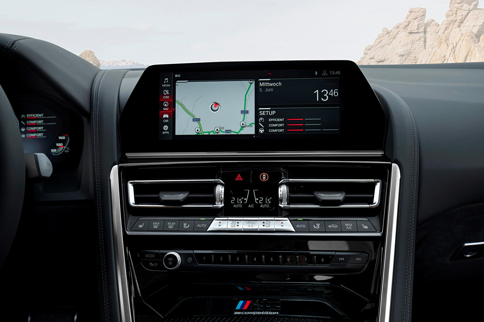 Console centrale BMW M8 Coupé 2020-2021