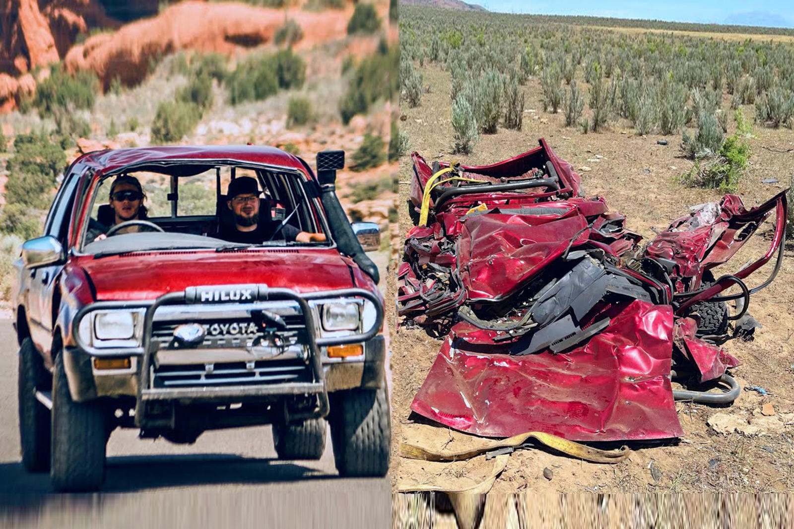 Toyota Hilux Flattened To Death After From 10,000 Feet | CarBuzz
