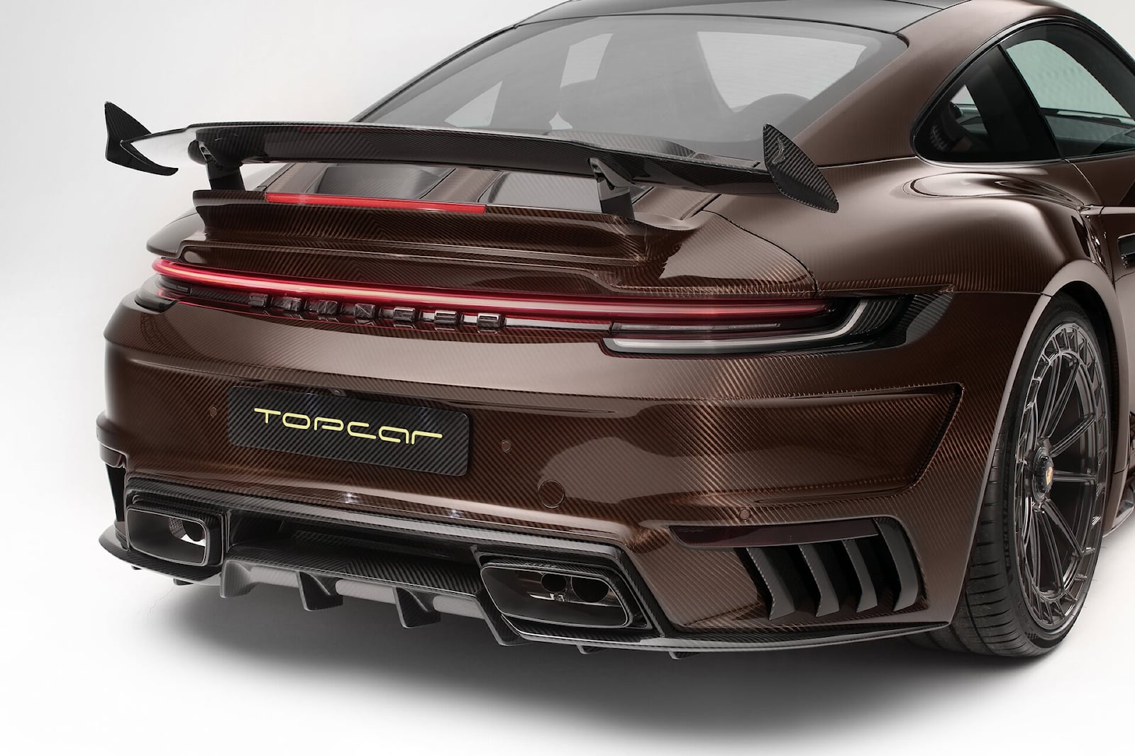 Porsche 911 Turbo S Covered In Chocolate Carbon Looks Good Enough To Eat