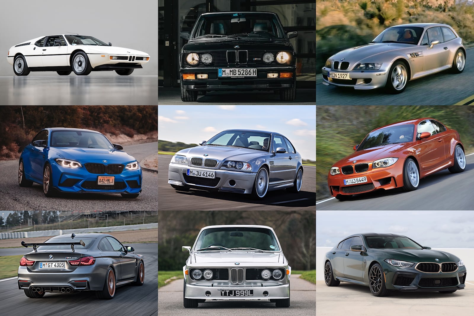 50 Years Of Amazing BMW M Cars Auto Recent