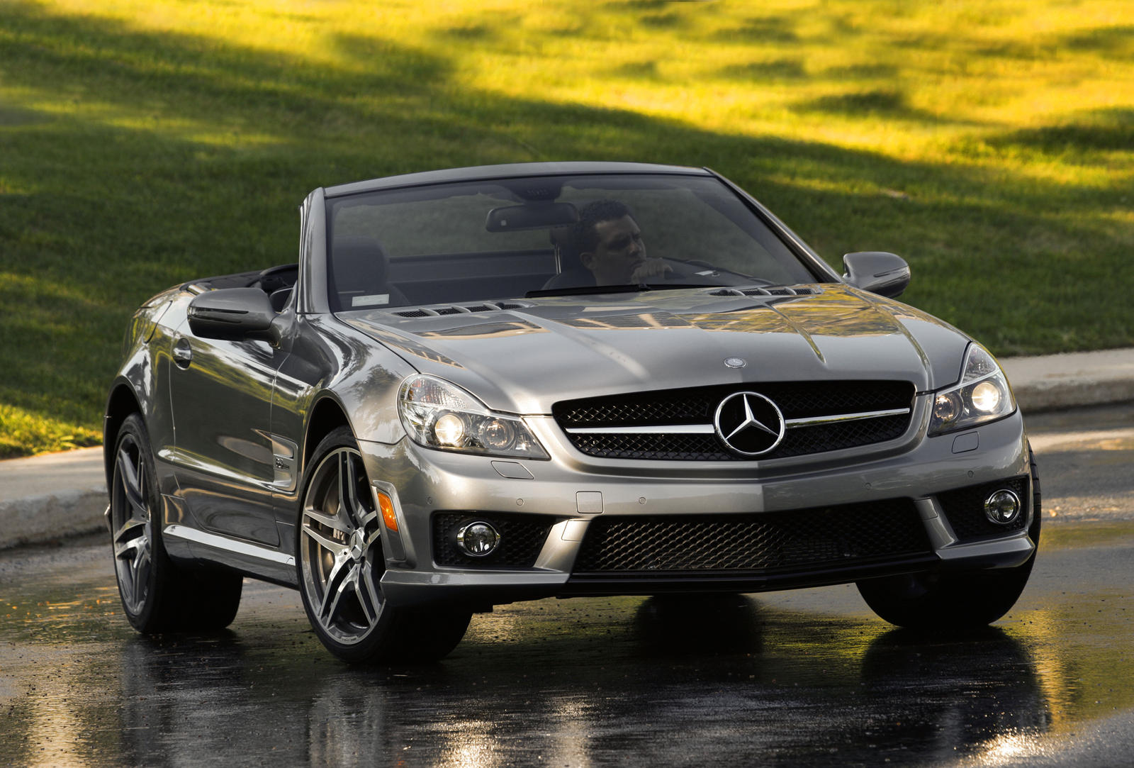 2009 Mercedes-AMG SL63 Front View Driving