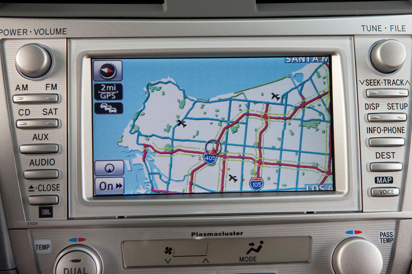 2010 Toyota Camry Hybrid Central Console Navigation System