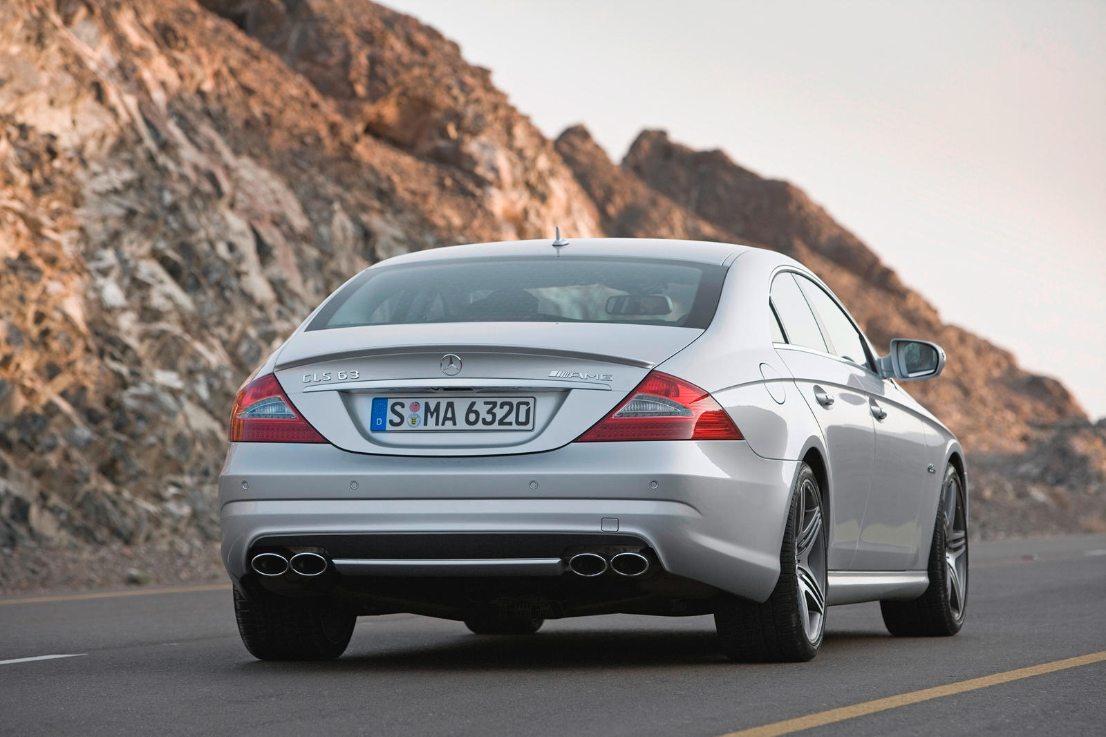 2011 Mercedes-Benz CLS-Class Rear Angle View. 