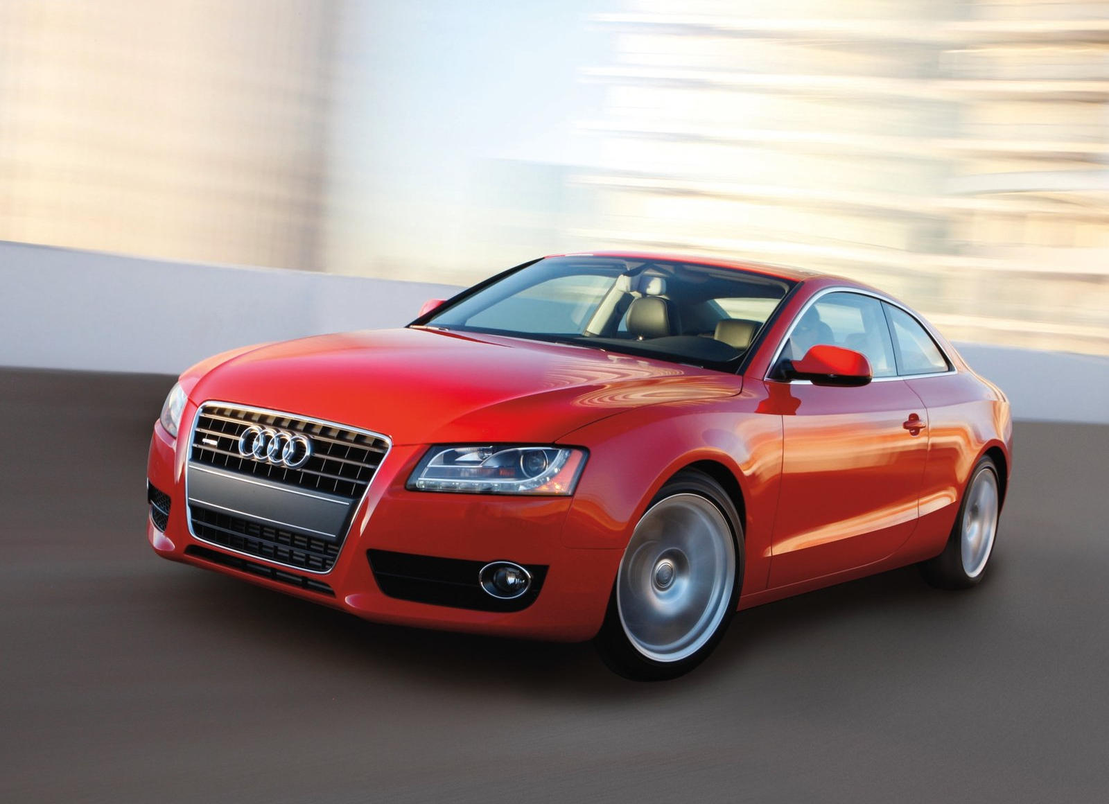 2012 Audi A5 Coupe Front View Driving