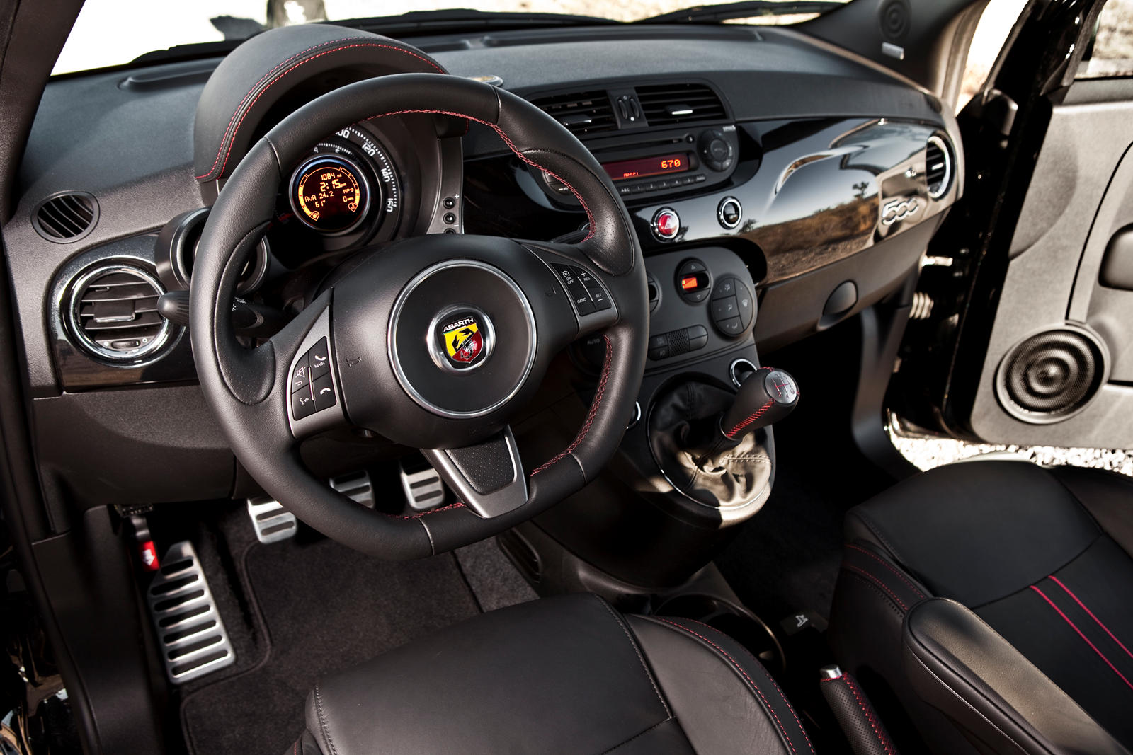 2012 Fiat 500 Abarth Interior Photos | CarBuzz