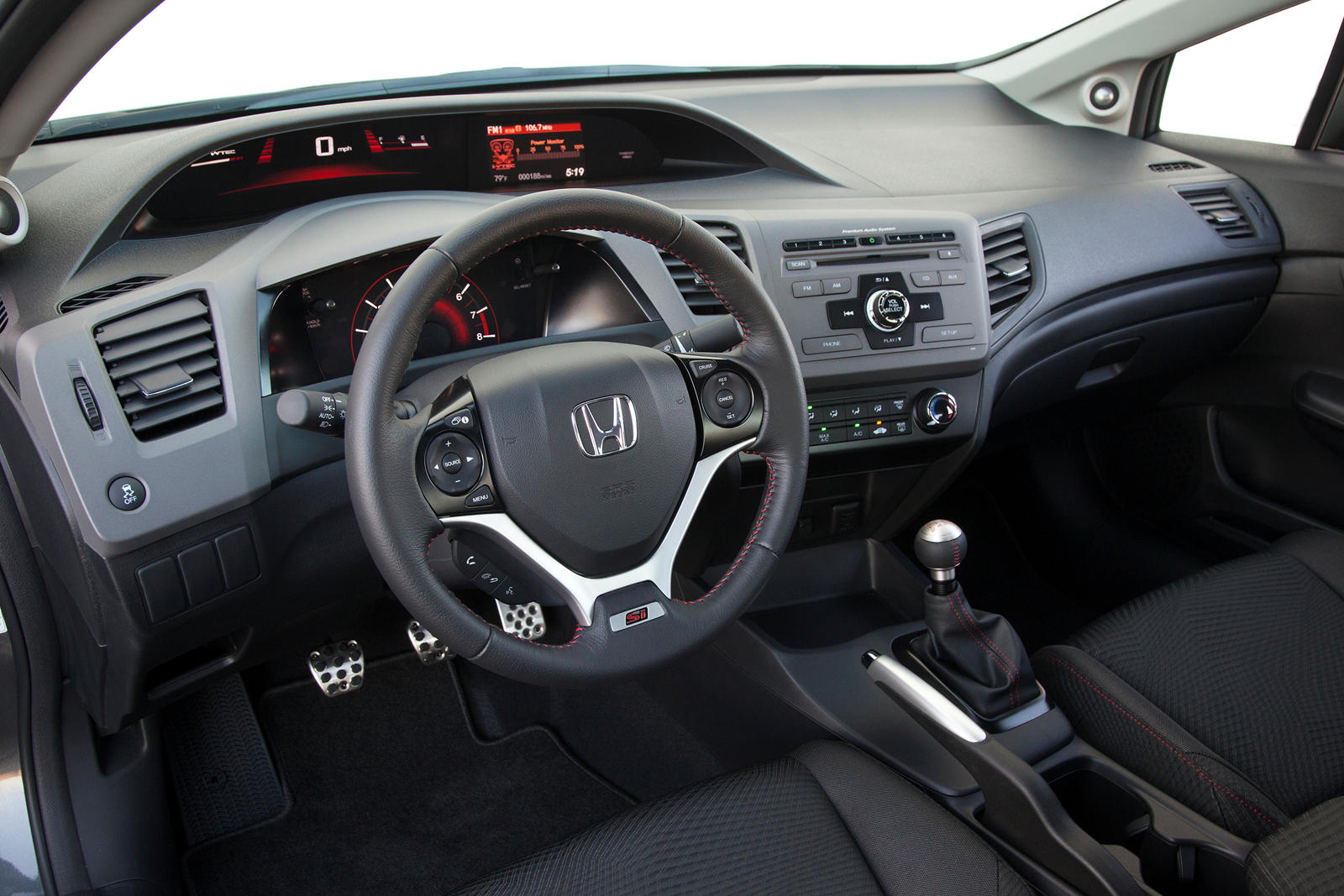 2012 Honda Civic Si Sedan Steering Wheel Design