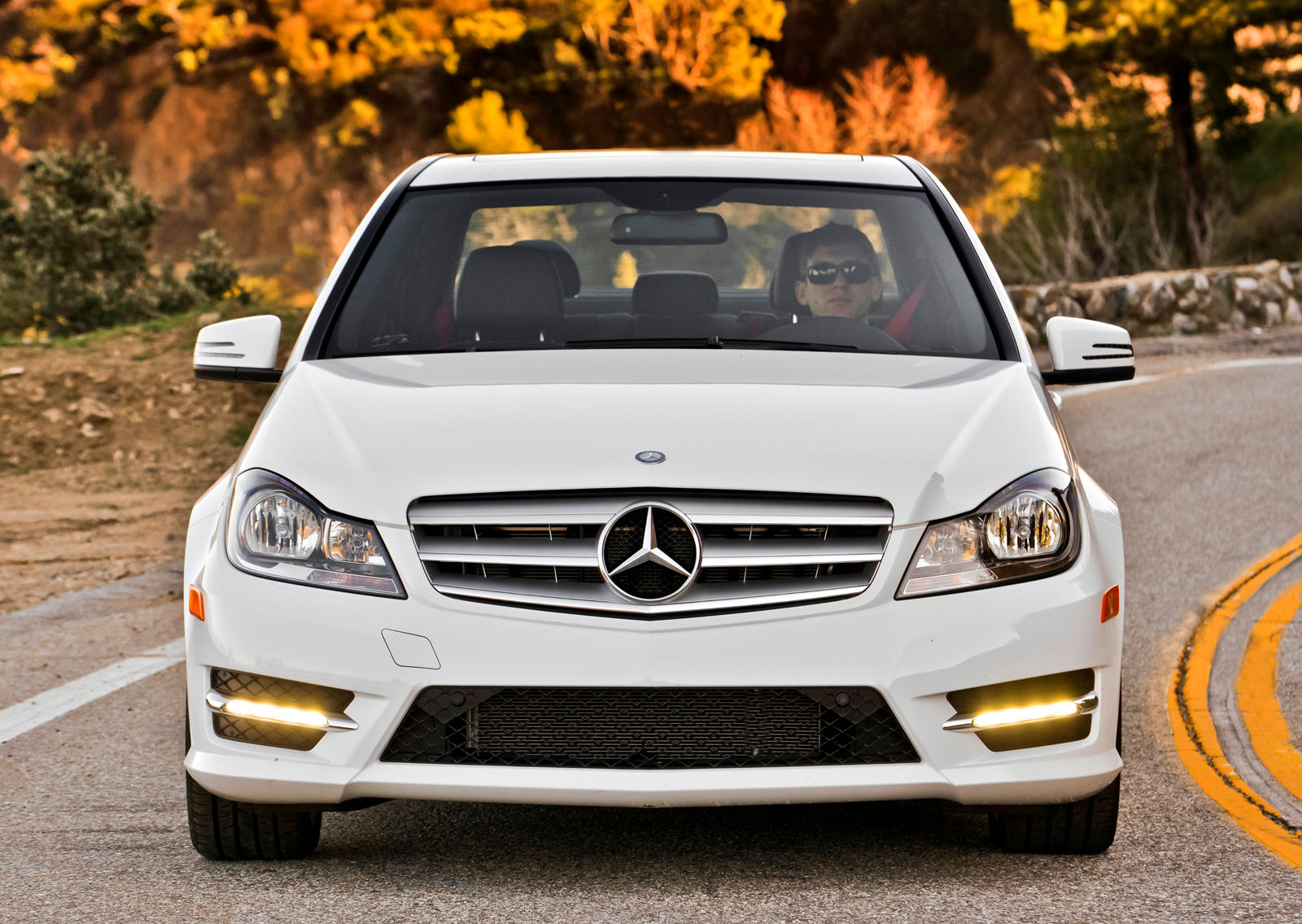 2012 Mercedes-Benz C-Class Sedan Front View Driving
