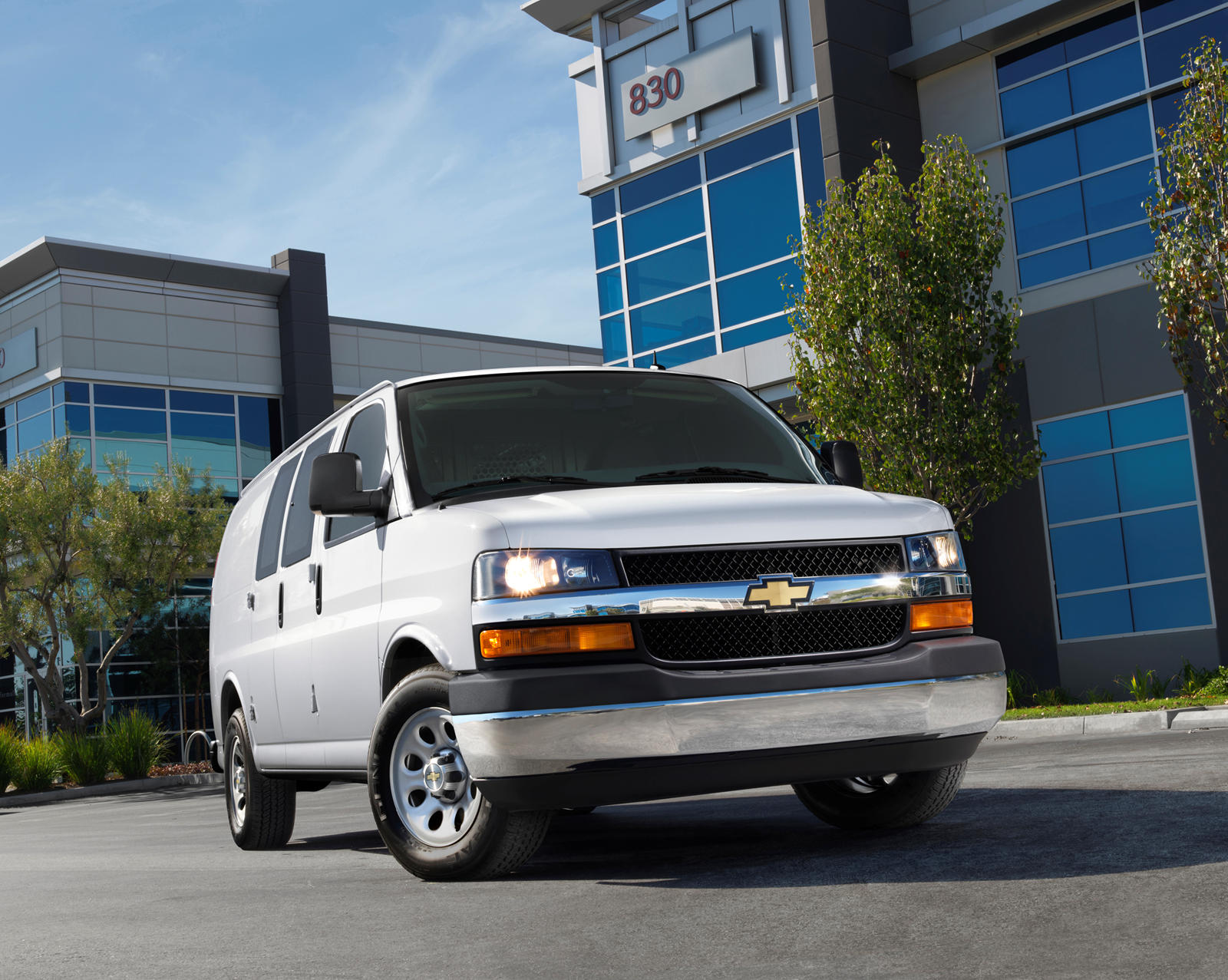 2013 Chevrolet Express Cargo Van Front Angle View