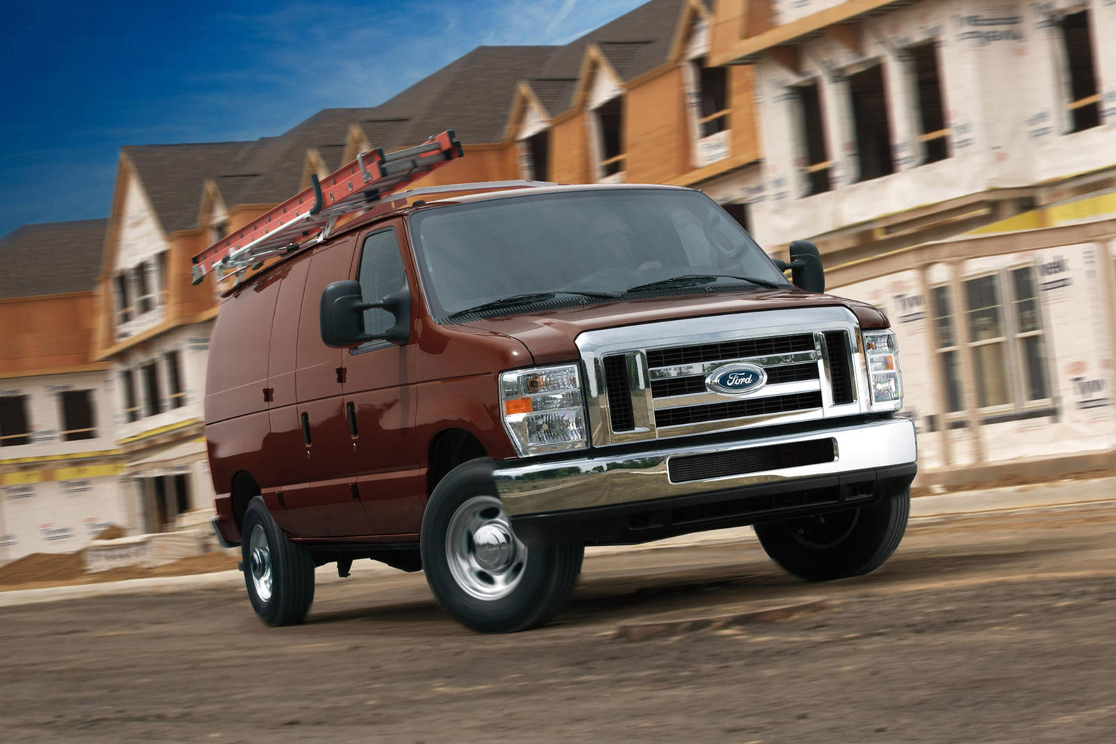 2014 Ford Econoline Cargo Van Front Angle View