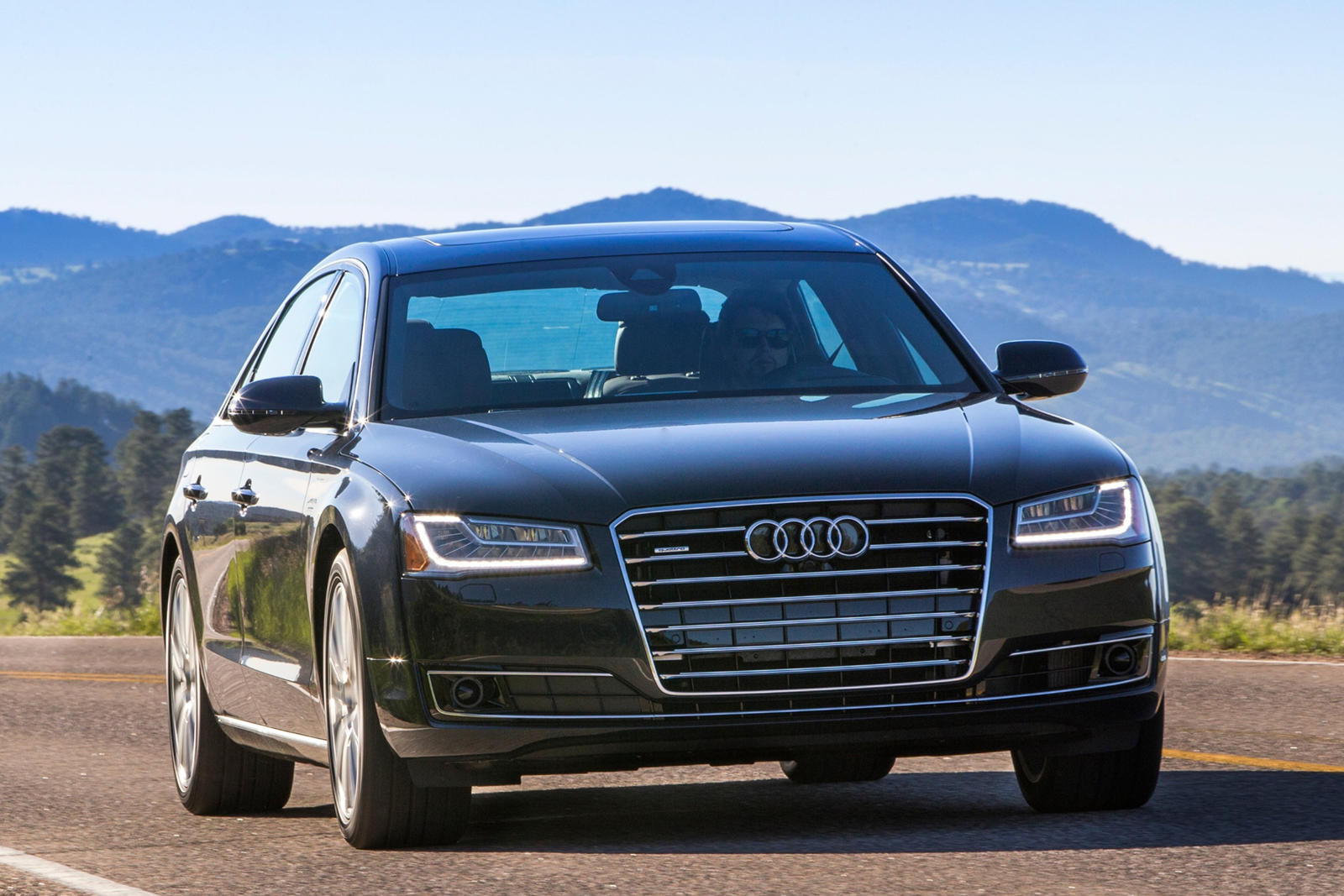 2015 Audi A8 Front View Driving