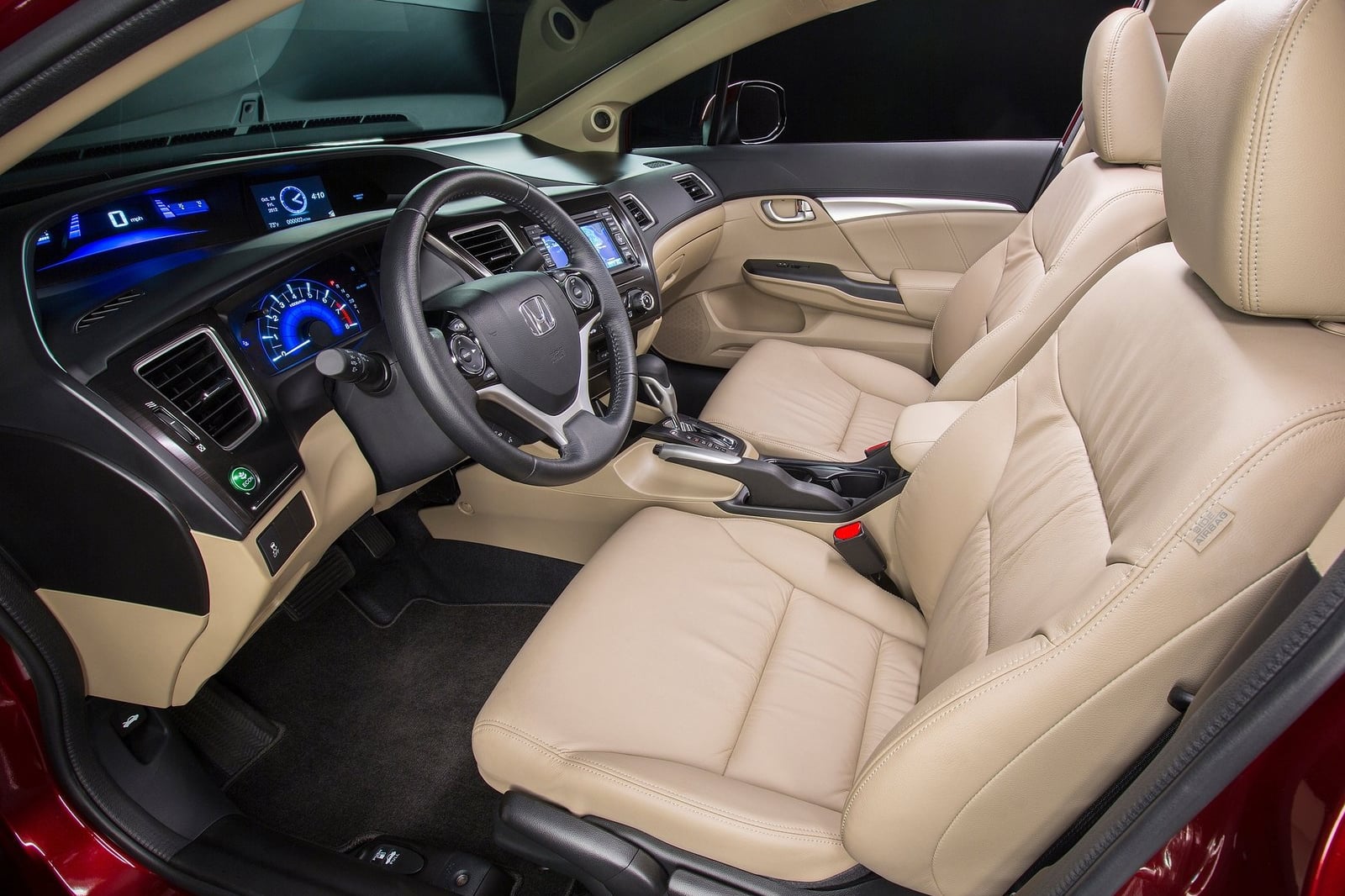 For Honda Civic 9th Coupe/Sedan 2013 2014 2015 Accessories Carbon Fiber Car  Interior Instrument Panel Display Screen Sticker - AliExpress