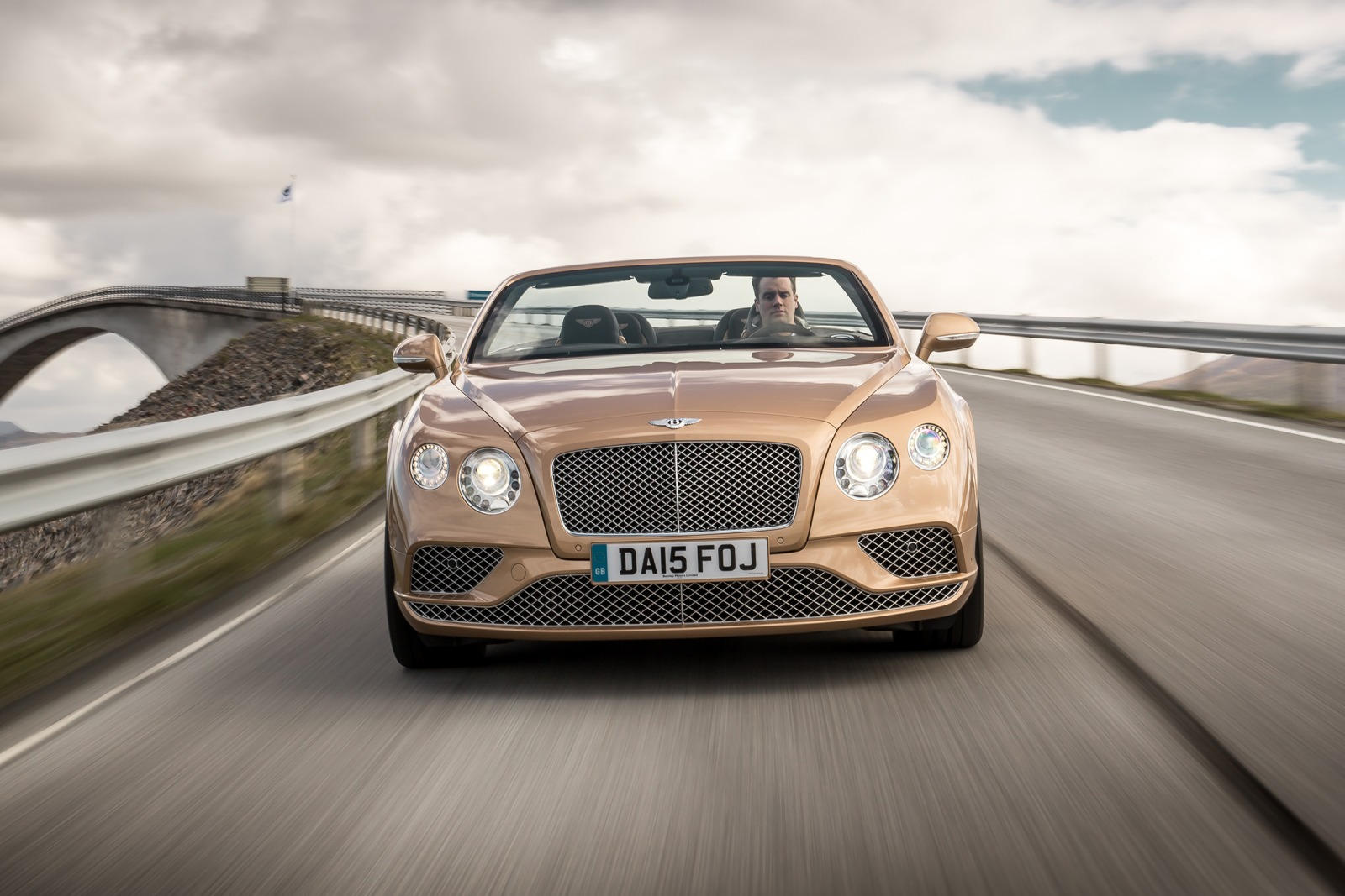 2017 Bentley Continental GT Convertible Front View Driving