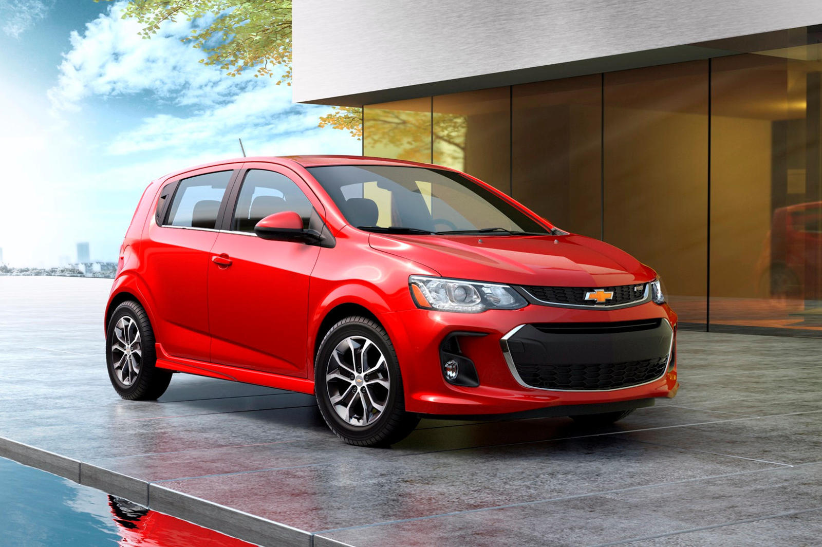 2017 Chevrolet Sonic Hatchback Front Angle View