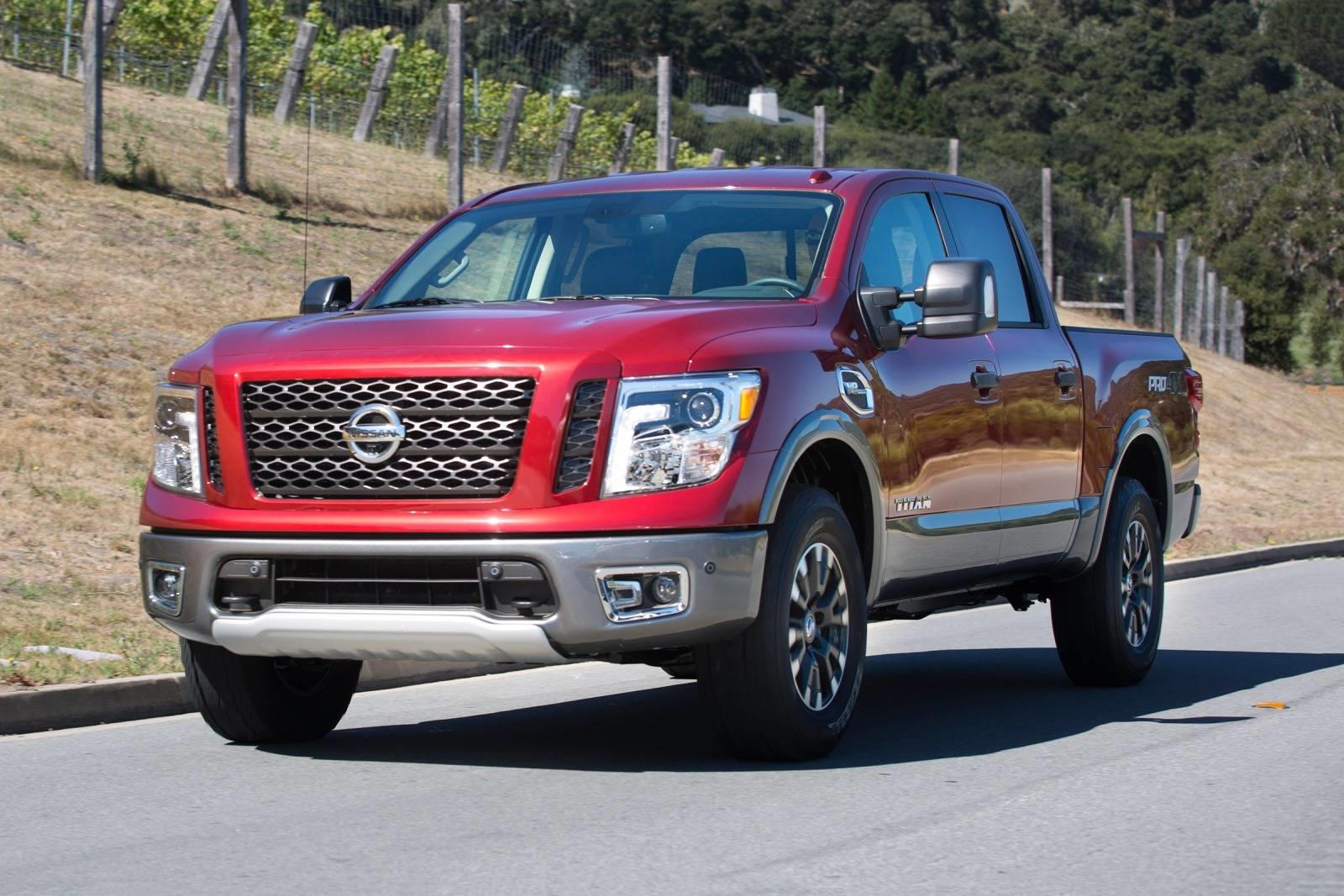 2017 Nissan Titan Front View Driving