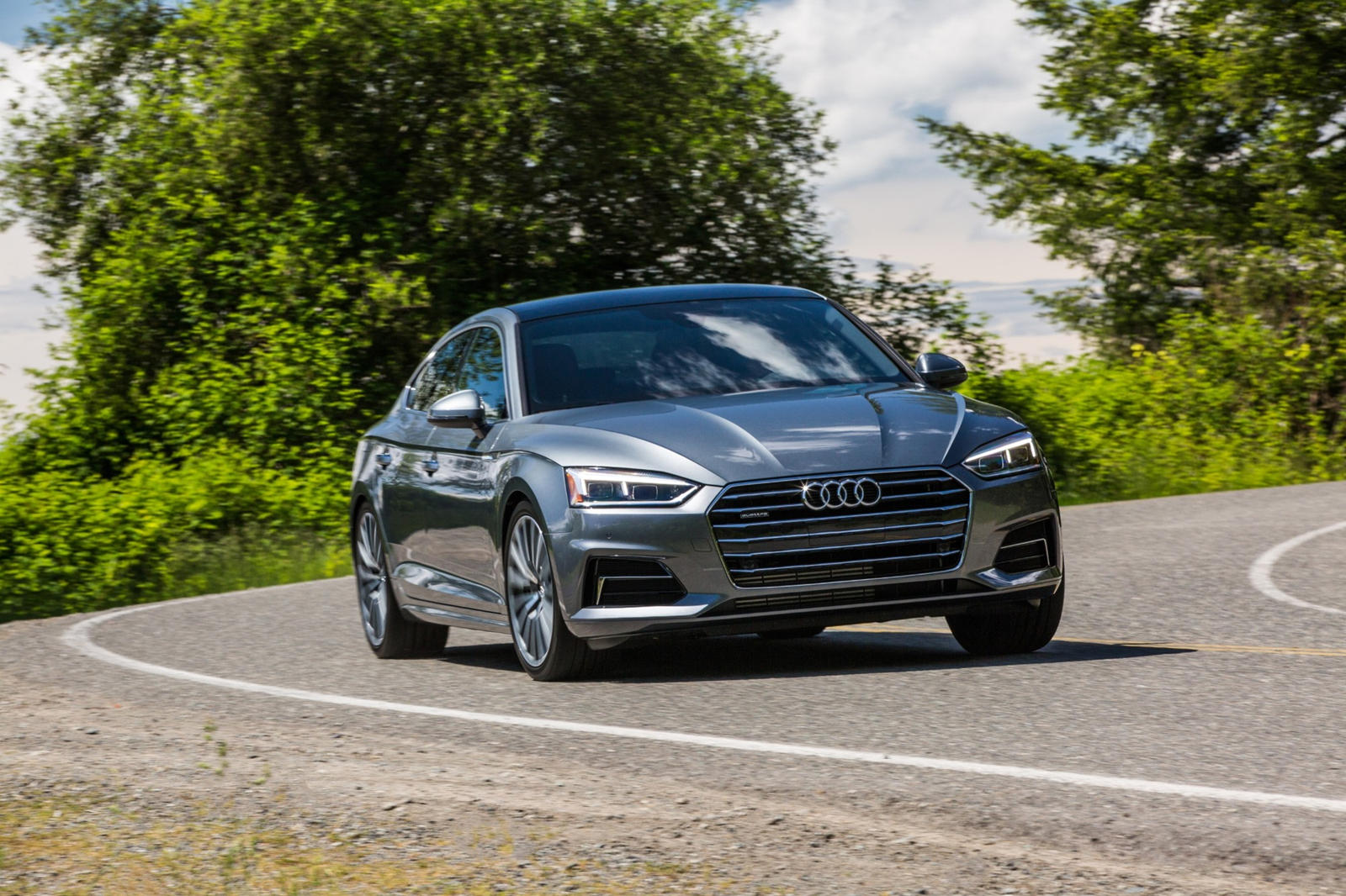 2018 Audi A5 Sportback Front View Driving