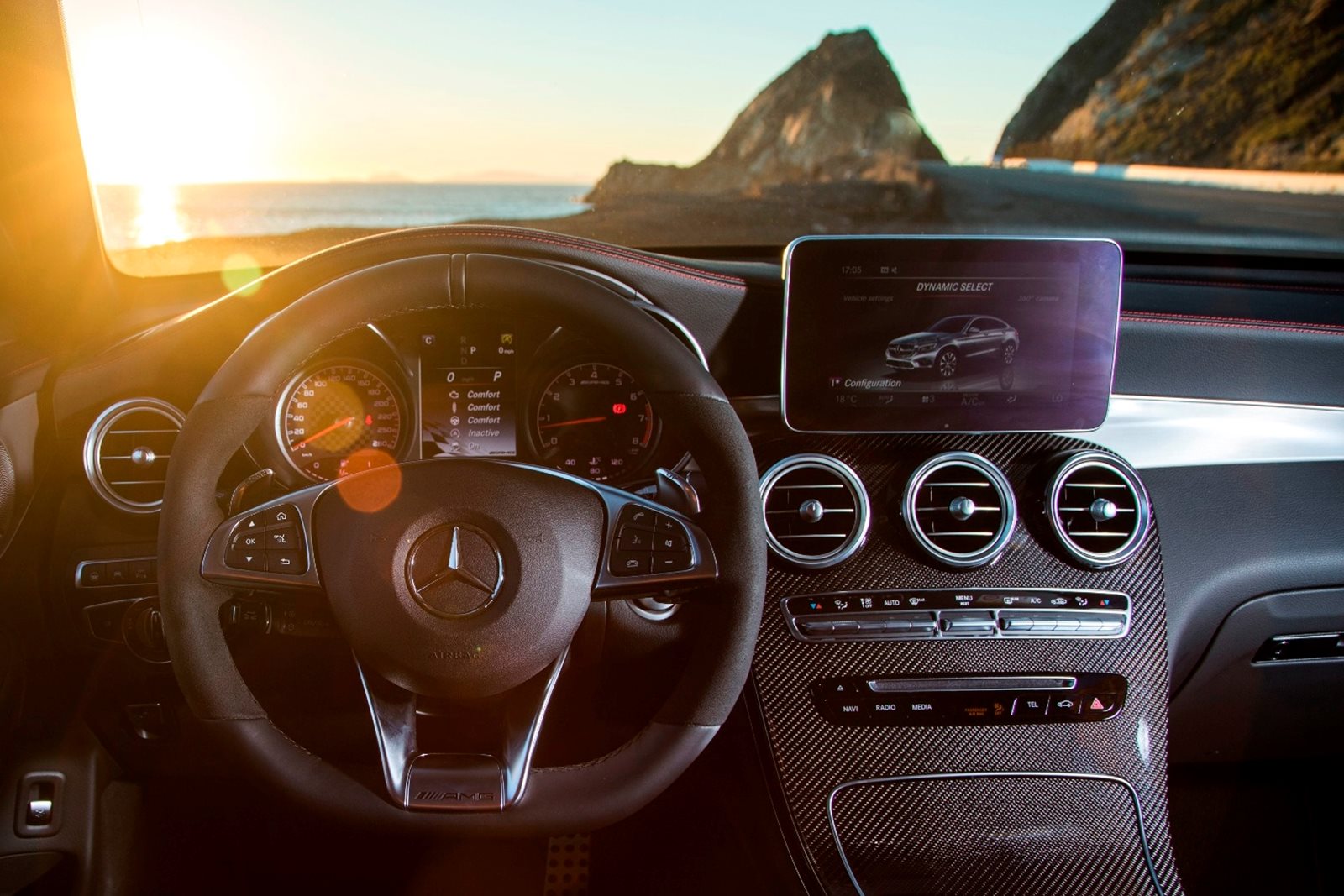 2019 Mercedes-AMG GLC 43 Coupe Steering Wheel