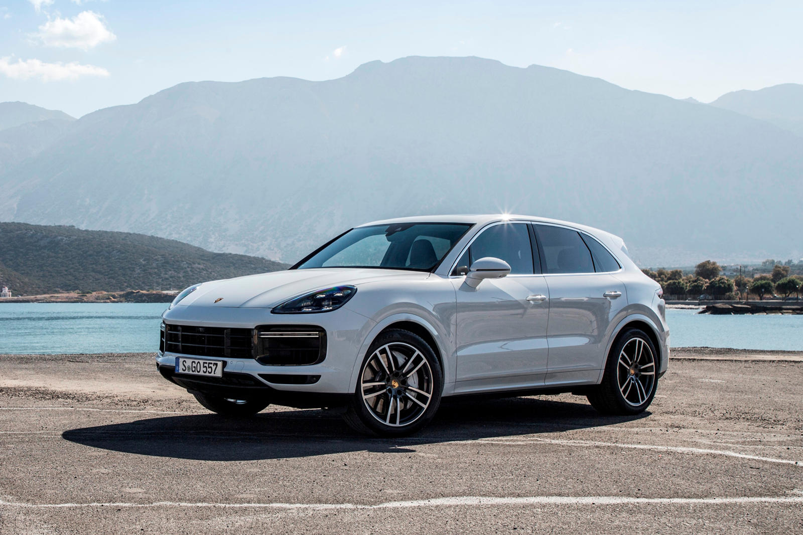 2019 Porsche Cayenne Turbo Front Angle View