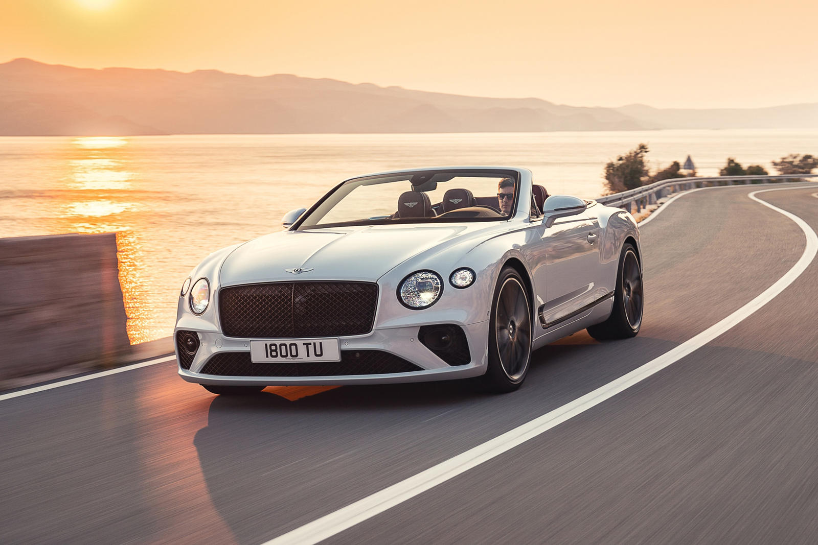 2020 Bentley Continental GT Convertible Front View Driving