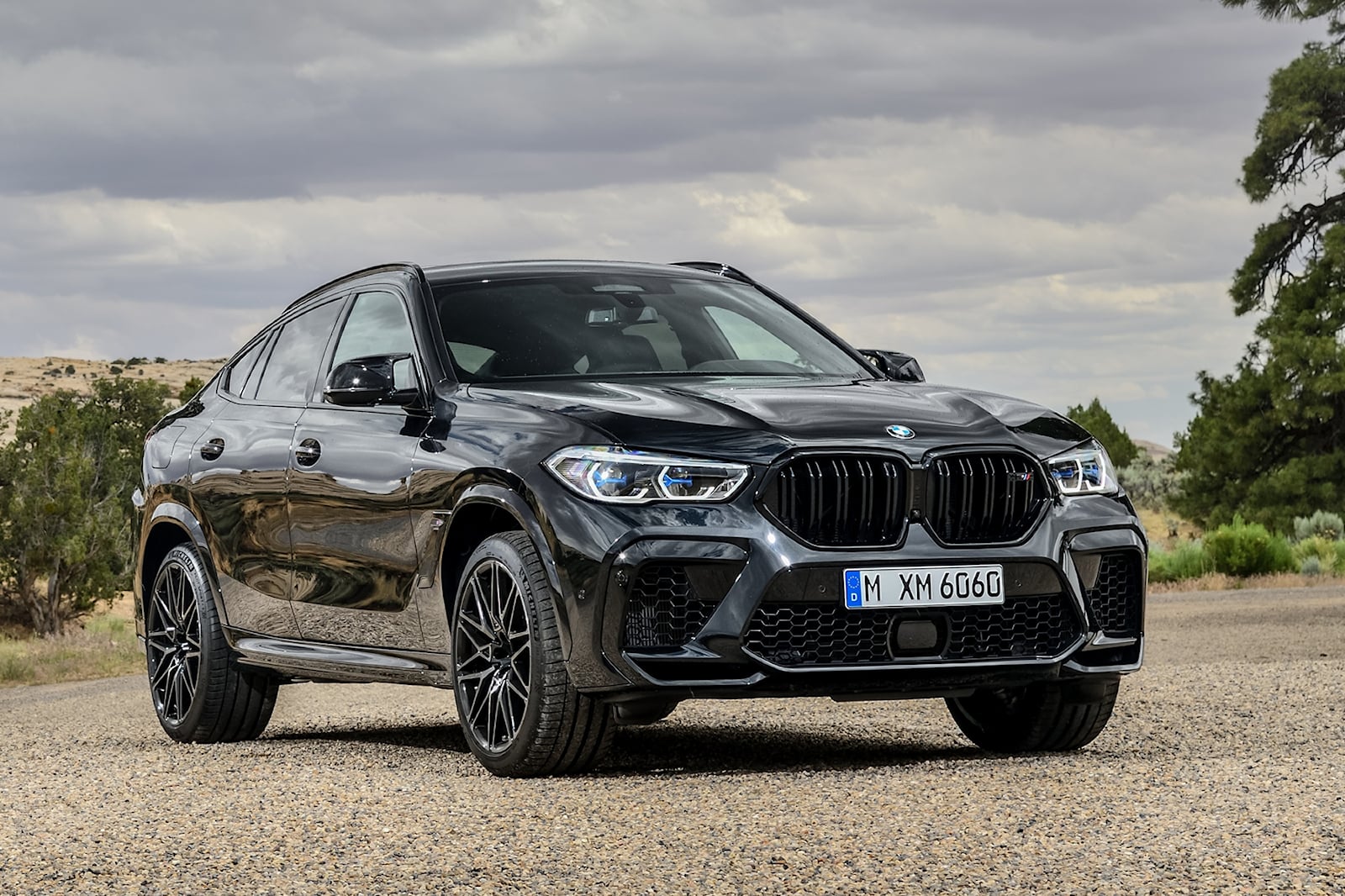 2020 BMW X6 M Front Angle View