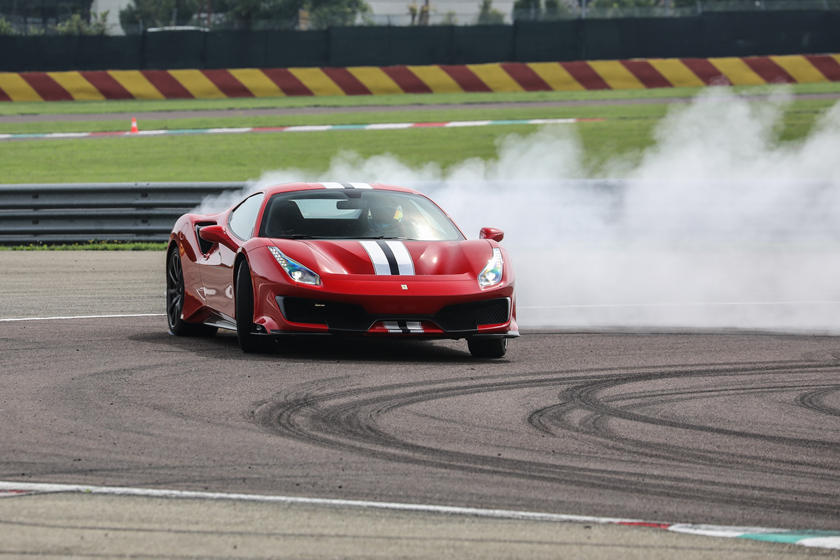 2020 Ferrari 488 Pista Burnout