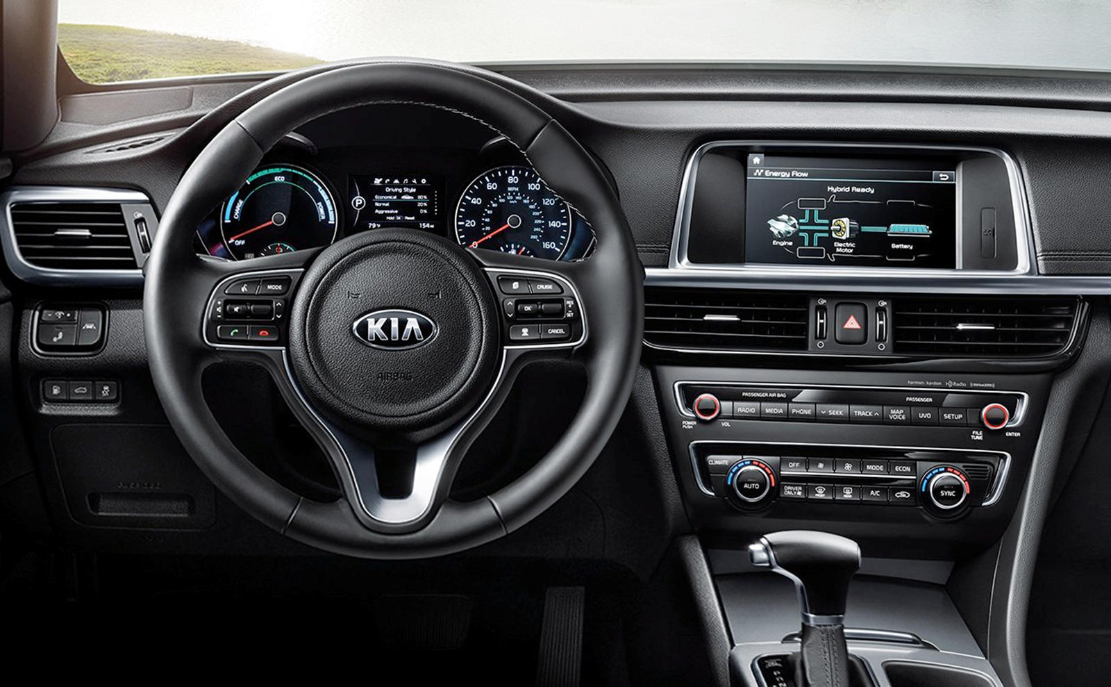 Photos de l'intérieur de la Kia Optima Hybrid 2020 | CarBuzz