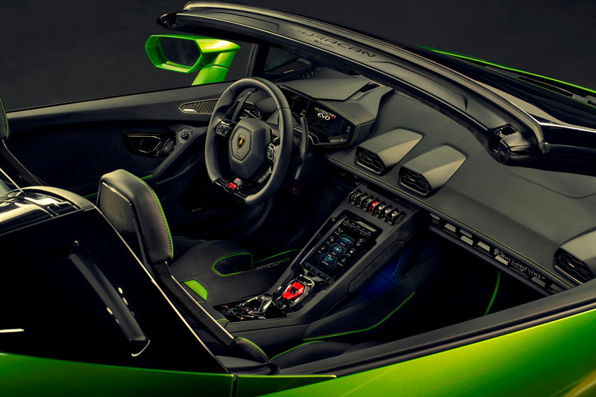 Lamborghini Huracan Evo Spyder Interior Photos | CarBuzz