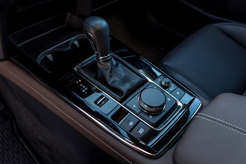 Carbon Fiber Gear Shift Control Lever Cover Trim For Mazda CX-30 CX30 2019-2021