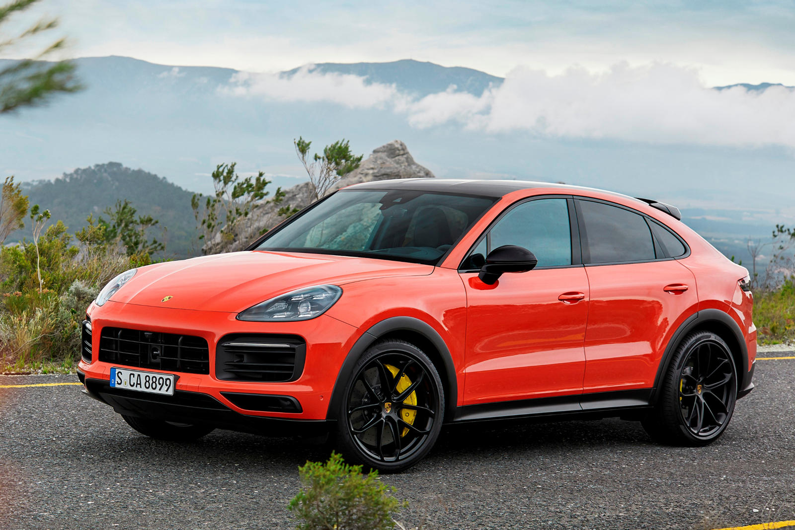 2020 Porsche Cayenne Coupe Front Angle View