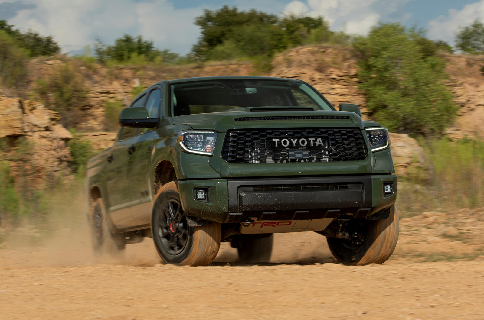 2020 Toyota Tundra Front View Driving