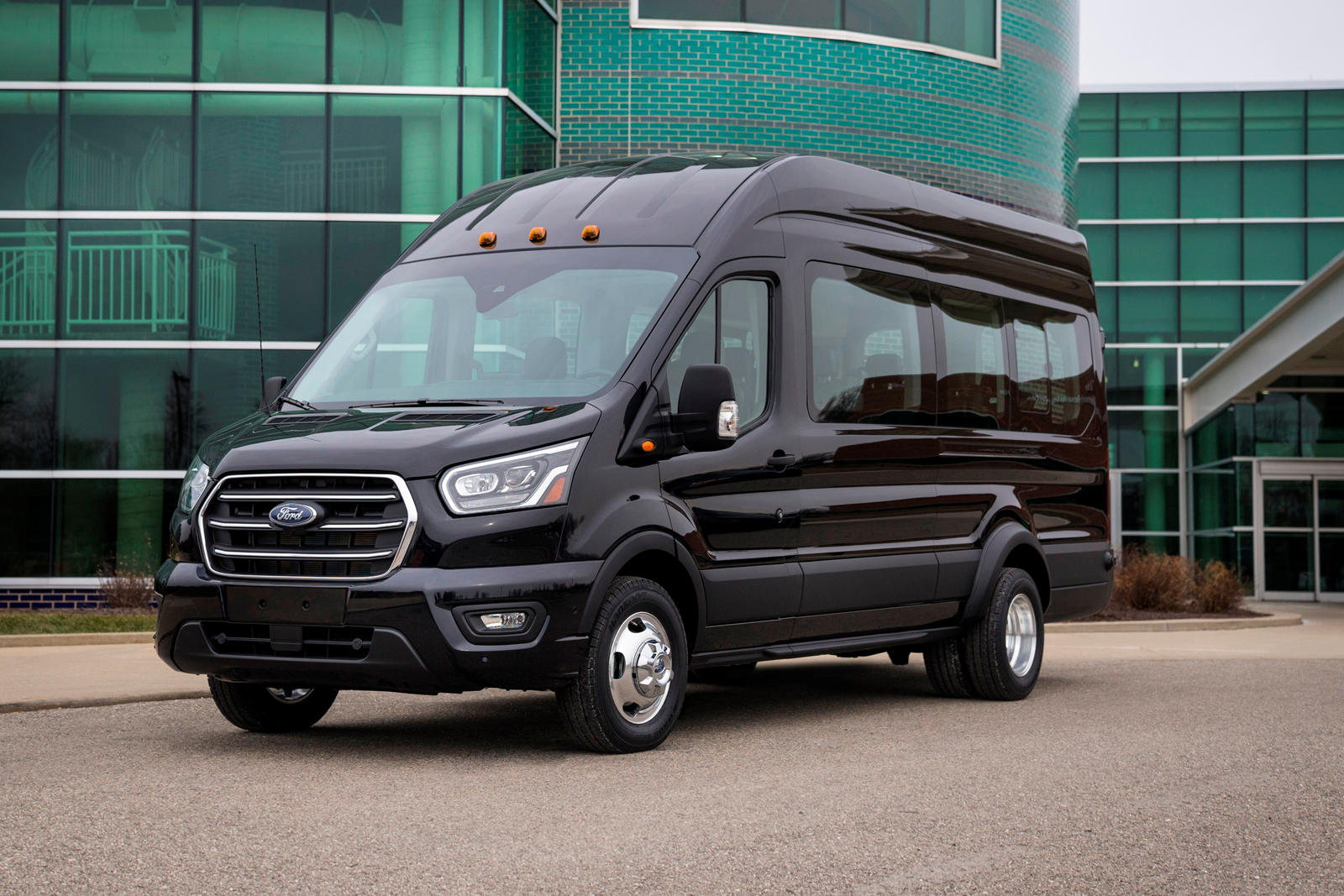 2021 Ford Transit Passenger Van Front Angle View