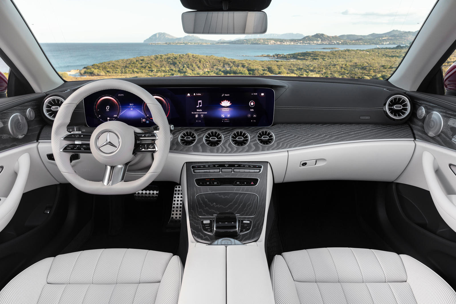 2021 Mercedes-Benz E-Class Convertible Central Console