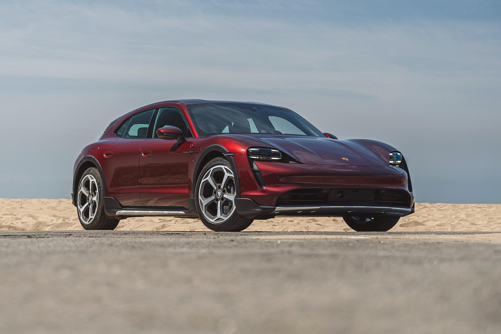 2021 Porsche Taycan Cross Turismo Front Angle View