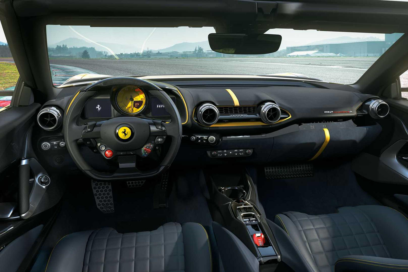 2022 Ferrari 812 Competizione A Dashboard