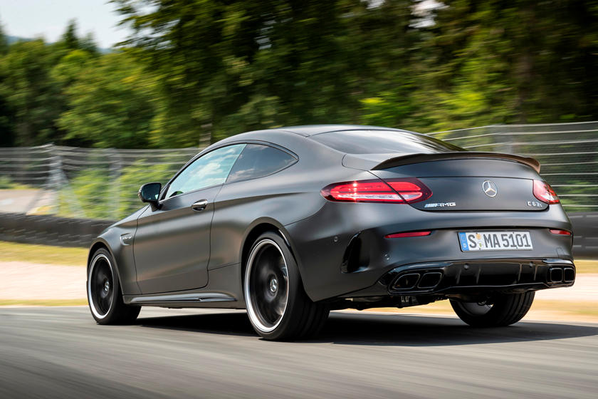 2022 Mercedes-AMG C63 Coupe Rear View Driving