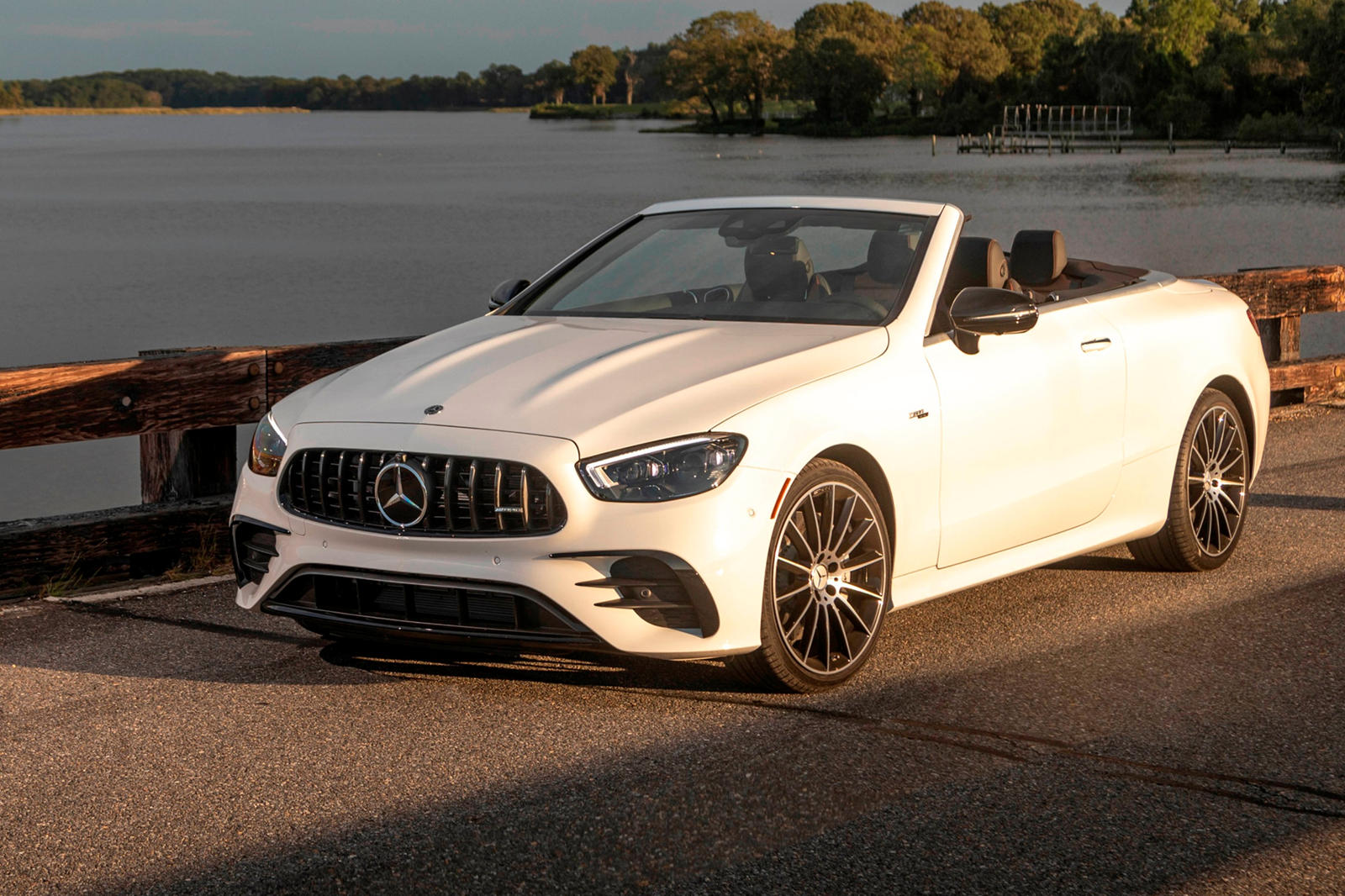 2022 Mercedes-AMG E53 Convertible Front Angle View