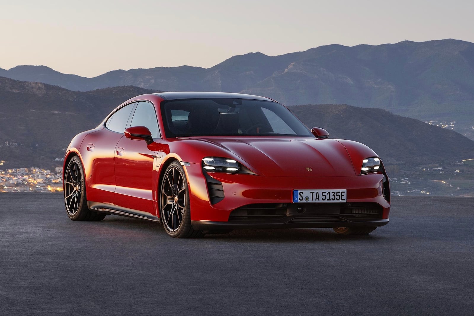 2022 Porsche Taycan Front Angle View