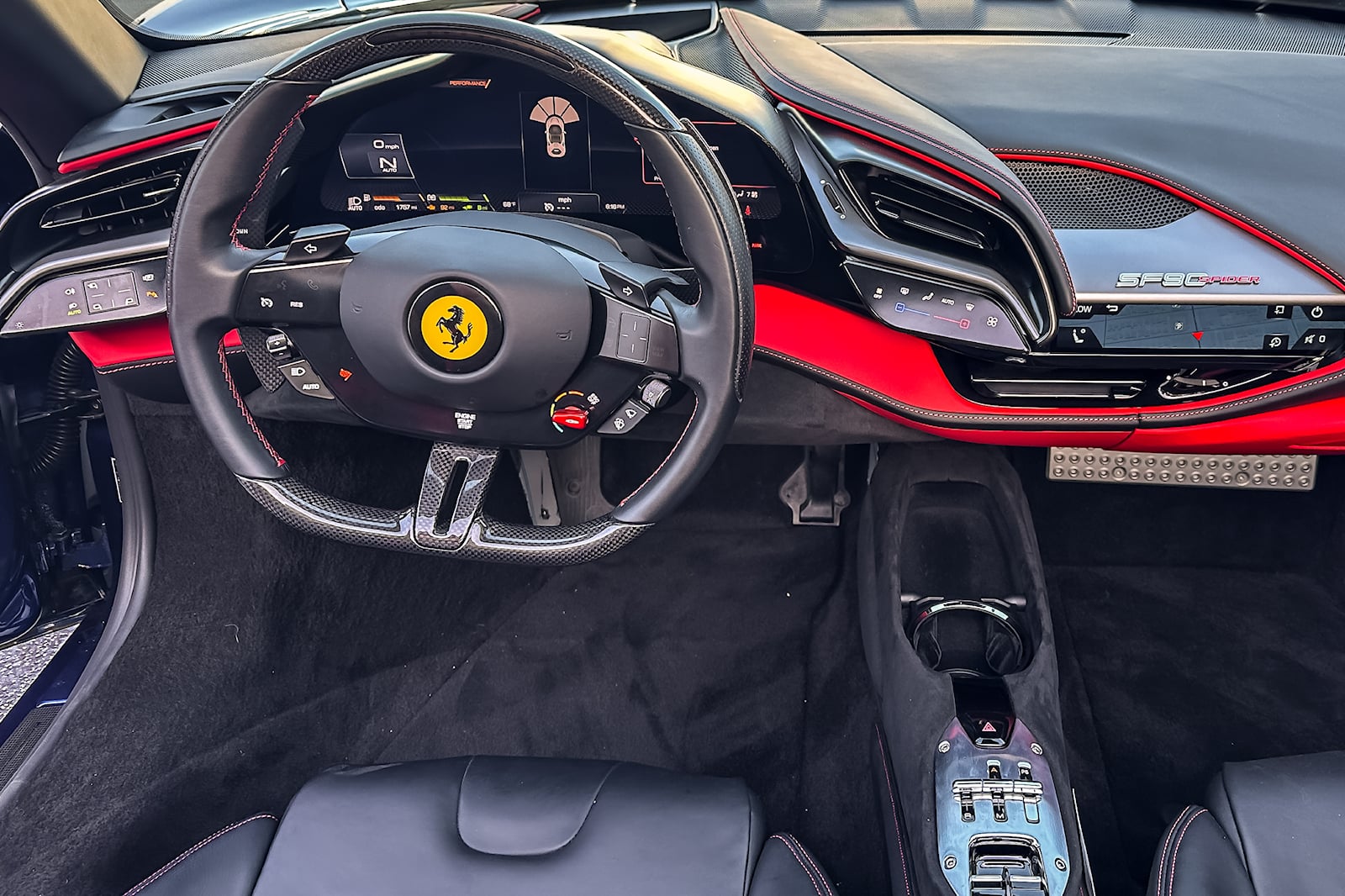 2023 Ferrari SF90 Spider Steering Wheel Design