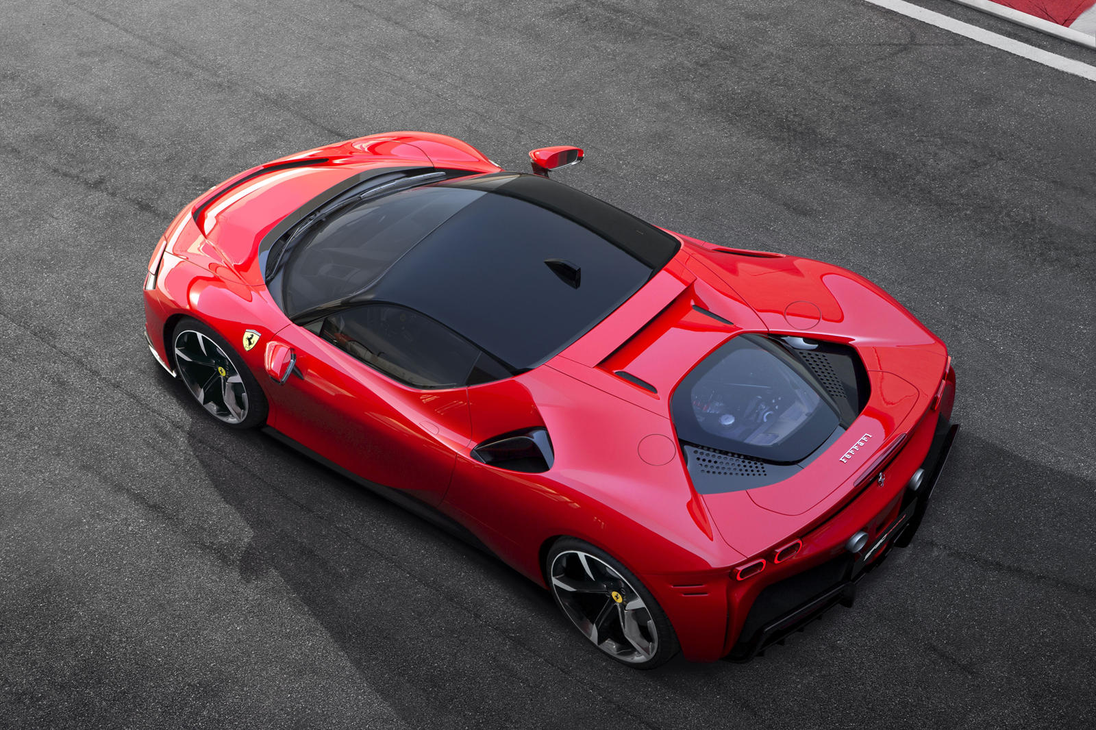 2023 Ferrari SF90 Stradale Top View