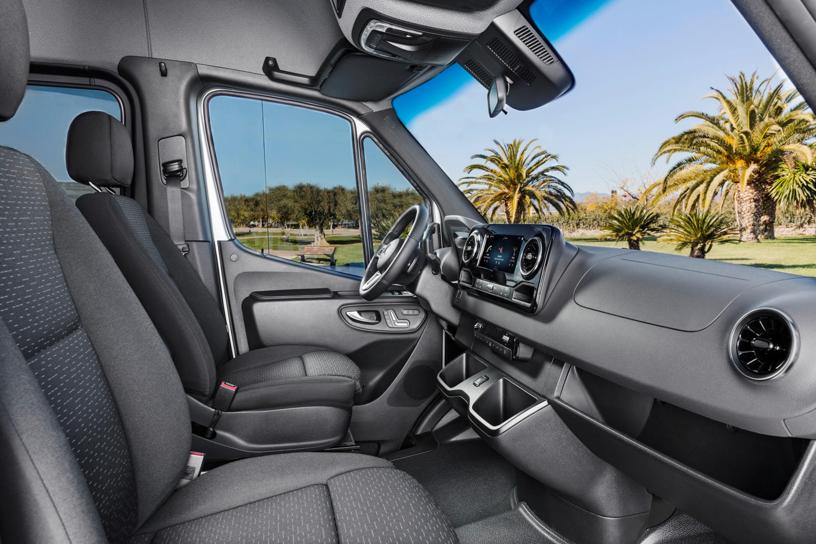 2023 Mercedes-Benz Sprinter Passenger Van Interior Dimensions: Seating,  Cargo Space & Trunk Size - Photos