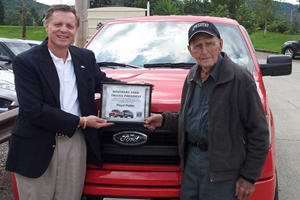 He's 102 and the Owner of a New Ford F-150